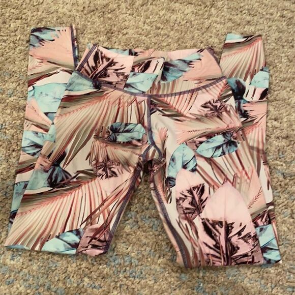 Jiva Active Leggings Tropical Pattern XS - Picture 7 of 13